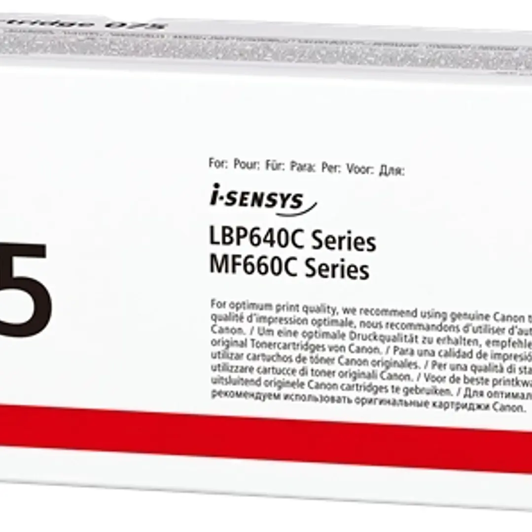 Canon 075 Negro Cartucho de Toner Original - 6365C002 1