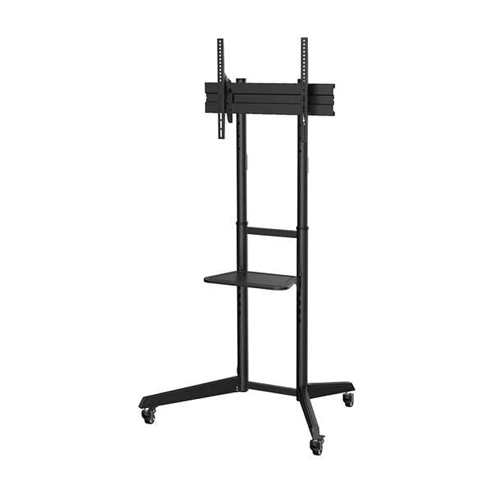 Aisens Soporte de Suelo Eco con Rueda - Bandeja para DVD para Monitor/TV 50Kg de 37-70 - Color Negro 1
