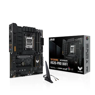 Asus TUF Gaming A620-PRO WIFI Placa Base AM5 Wi-Fi 6, Bluetooth, M.2, SATA III, PCIe, USB-A, USB-C, RJ-45, HDMI - Factor de forma ATX