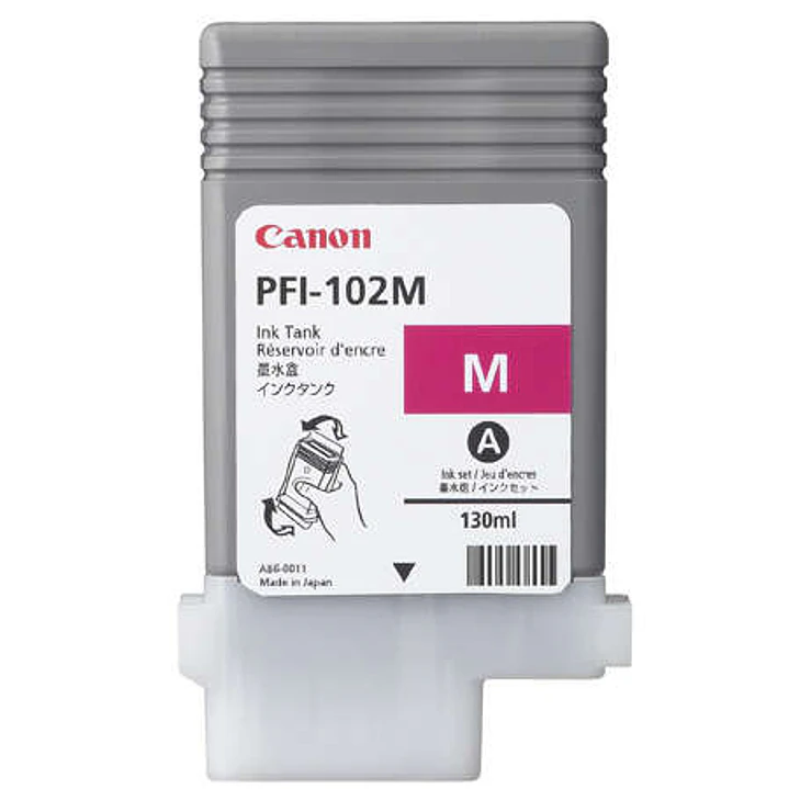 Canon PFI102 Magenta Cartucho de Tinta Original - 0897B001/PFI-102M 1