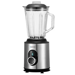 Blaupunkt BP4002 Batidora de Vaso 1000W con Jarra de Cristal 1.5L - 2 Velocidades + Turbo - Cuchillas de Acero Inoxidable - Funcion Pulse - Pies Antid