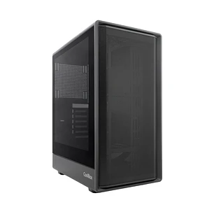 CoolBox Gaming GA700 Darkface Caja Torre ATX - 1 x USB C 3.2 1 x USB A 3.2 1X USB A 2,0 1 x Audio + Micro - Color Negro