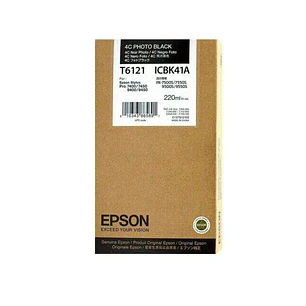 Epson T6121 Negro Photo Cartucho de Tinta Original - C13T612100