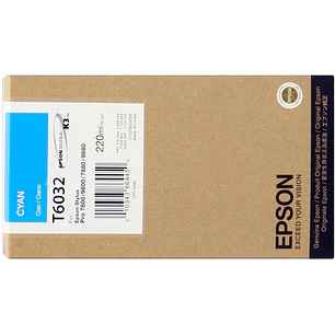 Epson T6032 Cyan Cartucho de Tinta Original - C13T603200