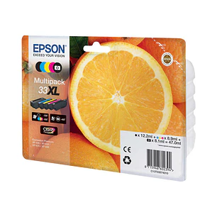 Epson T3357 (33XL) Pack de 5 Cartuchos de Tinta Originales - C13T33574011