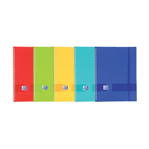 Oxford Live & Go A4 Carpeta de Fundas Espiral - Tapa de Plastico Opaco - 20 Fundas