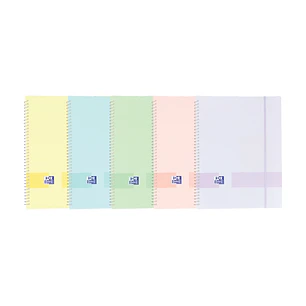 Oxford Live & Go A4 Carpeta de Fundas - Tapa de Plastico Opaco - Espiral 20 Fundas - Colores Surtidos