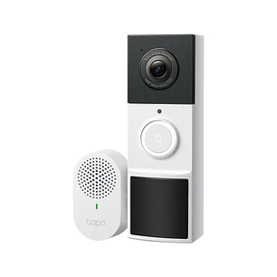 TP-Link Tapo TD21 Videoportero - Resolucion 2K 3Mpx - Bateria 6400mAh - Angulo de Vision 160º - IP65 - Recargable - WiFi - Vision Nocturna - Microfono