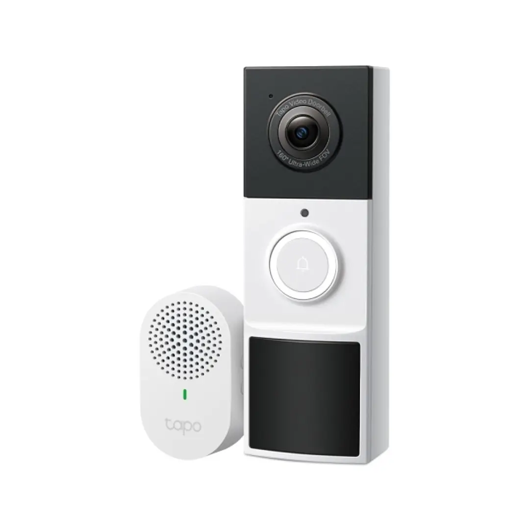 TP-Link Tapo TD21 Videoportero - Resolucion 2K 3Mpx - Bateria 6400mAh - Angulo de Vision 160º - IP65 - Recargable - WiFi - Vision Nocturna - Microfono 1