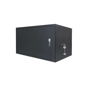 WP RWS-06506-B Armario Mural de Seguridad 6U - Puerta Corrediza - Antirrobo Clase RC4 - 560x600x400mm - Color Negro