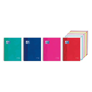 Oxford Cuaderno de Espiral - Formato A4+ - 200 Hojas - Cuadricula 5x5mm - Tapa Extradura - Anti Traspaso de Tinta - Digitalizacion de Textos con App -