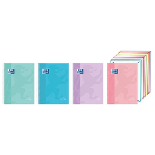 Oxford Cuaderno de Espiral - Formato A4+ - 200 Hojas - Cuadricula 5x5mm - Tapa Extradura - Anti Traspaso de Tinta - Digitalizacion de Textos con App -