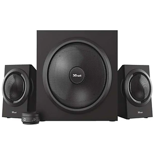 Trust Yuri Sistema de Altavoces 2.1 120W - Subwoofer 30W - Control de Bajos - Cable de 1.50m - Color Negro
