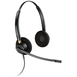 HP Poly EncorePro 520 Auriculares con Microfono - Conexion QD - Cancelacion de Ruido - Almohadillas Acolchadas - Color Negro