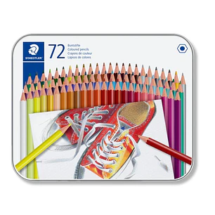Staedtler 175 Caja Metalica de 72 Lapices Hexagonales de Colores - Colores Surtidos