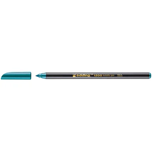 Edding 1200 Rotulador - Punta Redonda - Trazo 1mm - Tinta con Base de Agua - Color Verde Metalizado