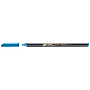 Edding 1200 Rotulador - Punta Redonda - Trazo 1mm - Tinta con Base de Agua - Color Azul Metalizado