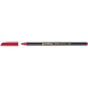 Edding 1200 Rotulador - Punta Redonda - Trazo 1mm - Tinta con Base de Agua - Color Rojo Metalizado