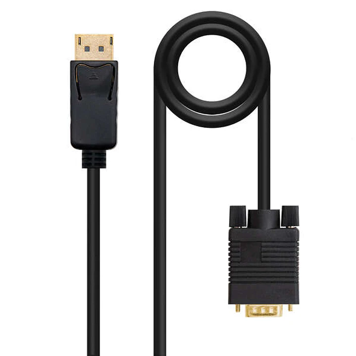 Nanocable Cable Conversor DisplayPort Macho a VGA Macho 2m - Color Negro 1