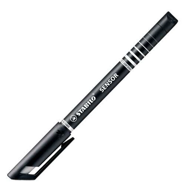 Stabilo Sensor Rotulador de Punta Fina Amortiguada - Trazo de 0.3mm - Color Negro 1