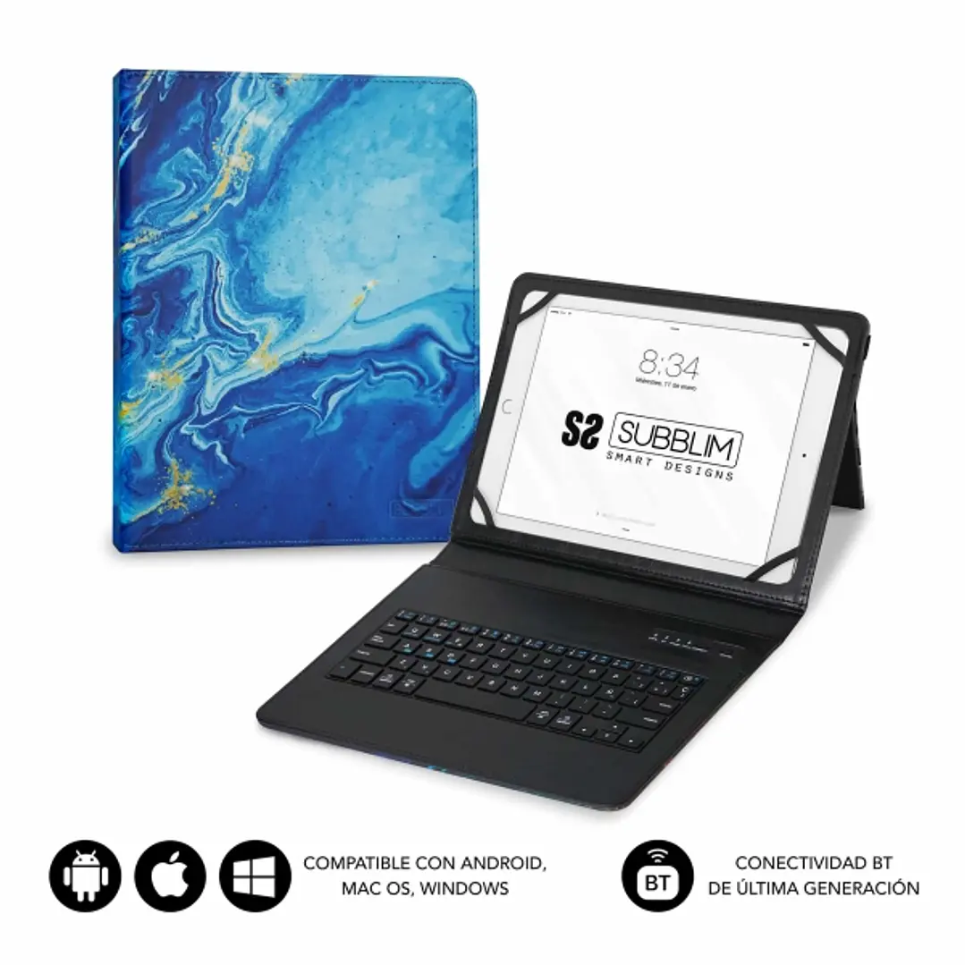 Subblim Keytab Pro Bluetooth Funda universal 9-10.1