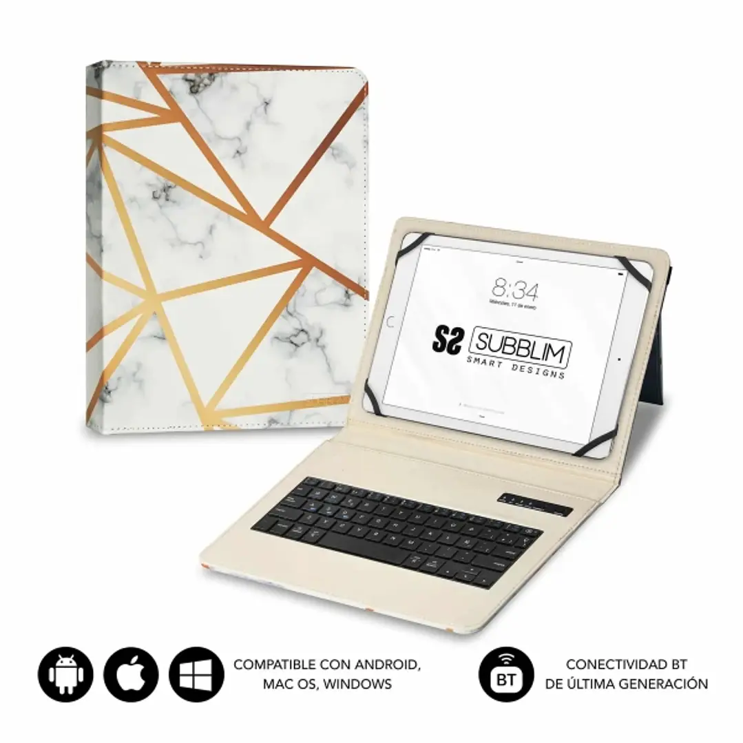 Subblim Keytab Pro Bluetooth Funda universal 9-10.1