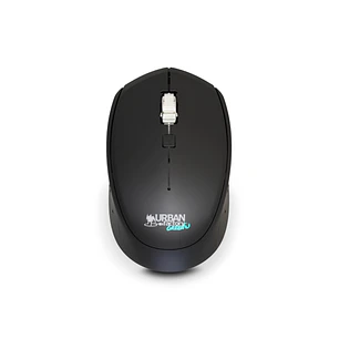 Urban Factory Cyclee Raton Inalambrico 2.4Ghz - 1600dpi - Receptor USB-A - Adaptador a USB-C - Uso Ambidiestro - Color Negro