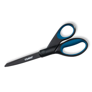 Dahle 54308 Office Titanium Tijeras de Acero Templado 20cm - Recubiertas de Titanio - Revestimiento Antiadherente - Mangos Revestidos de Goma