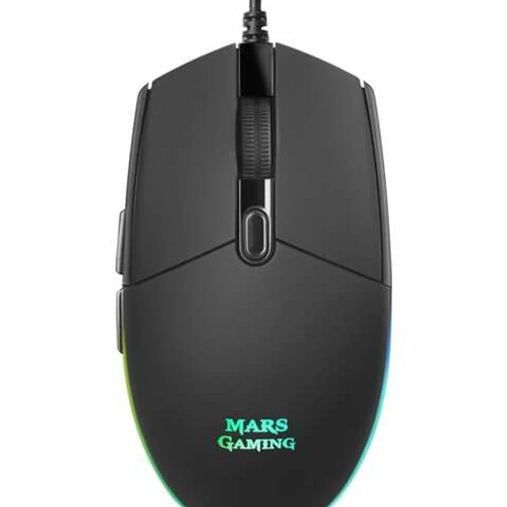 Mars Gaming MMG Raton Gaming USB 3200dpi - 6 Botones - Iluminacion LED RGB - Uso Diestro - Cable de 1.60m 1