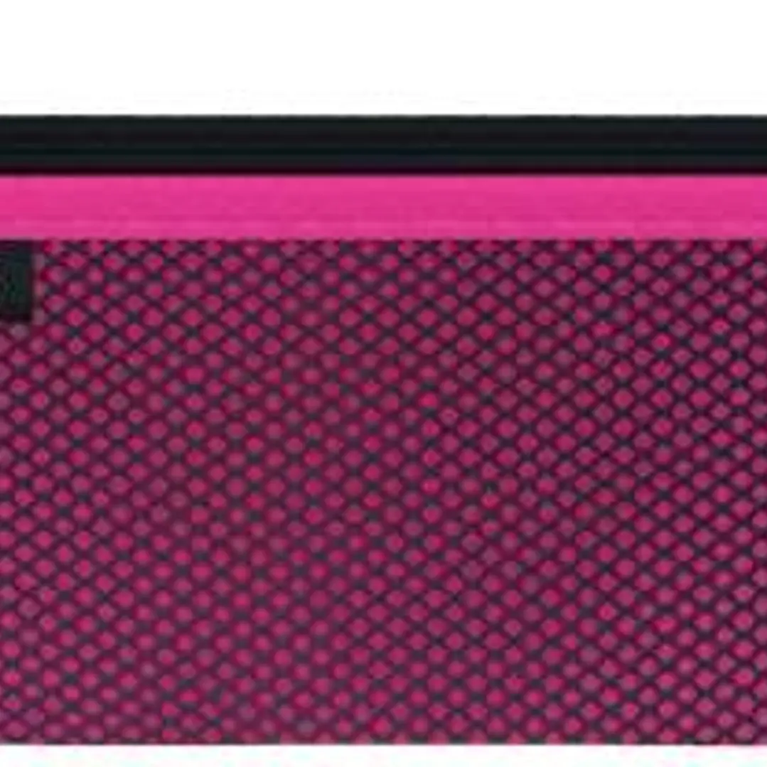 Leitz WOW Bolsa Porta-Todo Mediana 2 Compartimentos - Tamaño 85x6x210mm - Lavable y Duradera - Cierre de Cremallera - Color Fucsia 1