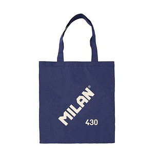 Milan Coleccion 430 Tote Bag Bolsa de Tela - Tamaño  50x38x41cm - Asa Larga 27cm - Tejido 'ripstop' - Color Azul Oscuro
