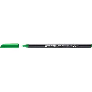 Edding 1200 Rotulador - Punta Redonda - Trazo 1mm - Tinta con Base de Agua - Color Verde Neon
