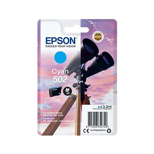 Epson 502 Cyan Cartucho de Tinta Original - C13T02V24010