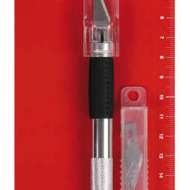 Apli Cuchillo Hobby de Precision Premium - 15mm - Hoja de Acero Inoxidable - Acabado Soft - Reemplazo Facil de Cuchilla - Incluye 3 Cuchillas de Recam 1