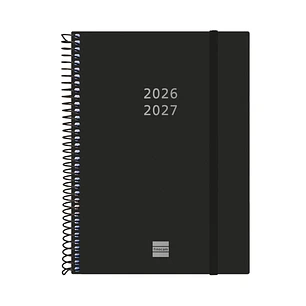 Finocam Espiral Agenda Internacional - 18 Meses - Semana Vista Horizontal - Formato E10 - 155x212mm - Tapas de Polipropileno - Papel de 80g/m2 - Esqui