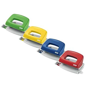 Petrus 50 Taladro Perforador Portatil - Hasta 10 Hojas - Marcas de Formato - Punzones 5.5mm - Colores Surtidos