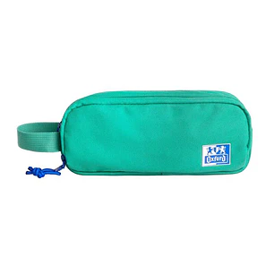 Oxford B-Smart Estuche Portatodo - 3 Compartimentos - Asa Lateral - Fabricado en Material Reciclado - Color Turquesa