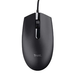 Trust Basi Raton USB 1200dpi - 3 Botones - Uso Ambidiestro - Cable de 1.60m - Color Negro