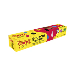 Jovi Gouache Estuche de 5 Botes de Tempera Escolar 35ml - Mezclables - para Papel, Cartulina, Madera, Tela, Pasta de Modelar y Fango - Incluye Pincel 