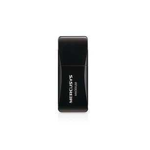 Mercusys N300 Mini Adaptador Inalambrico USB 2.0 - Hasta 300Mbps - Color Negro