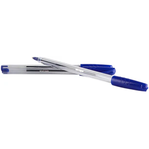 MKtape Pack de 36 Boligrafos Triangulares de Bola - Punta Redonda de 1.0mm - Escritura Suave - Color Azul
