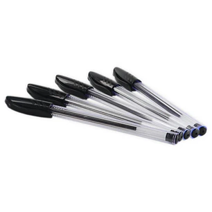 MKtape Pack de 36 Boligrafos Triangulares de Bola - Punta Redonda de 1.0mm - Escritura Suave - Color Negro