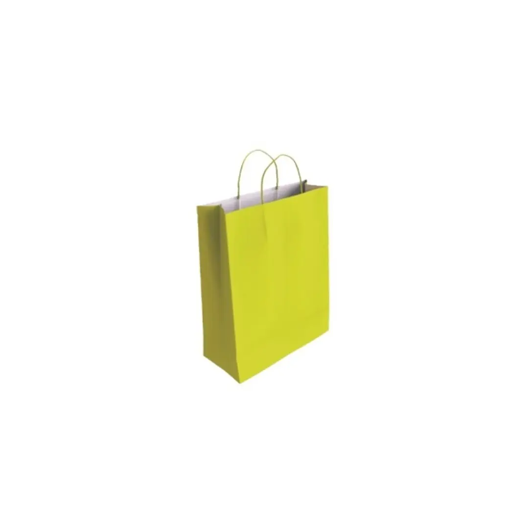 Bismark Bolsa de Papel Celulosa - Medidas 24x8x18cm - Color Pistacho 1