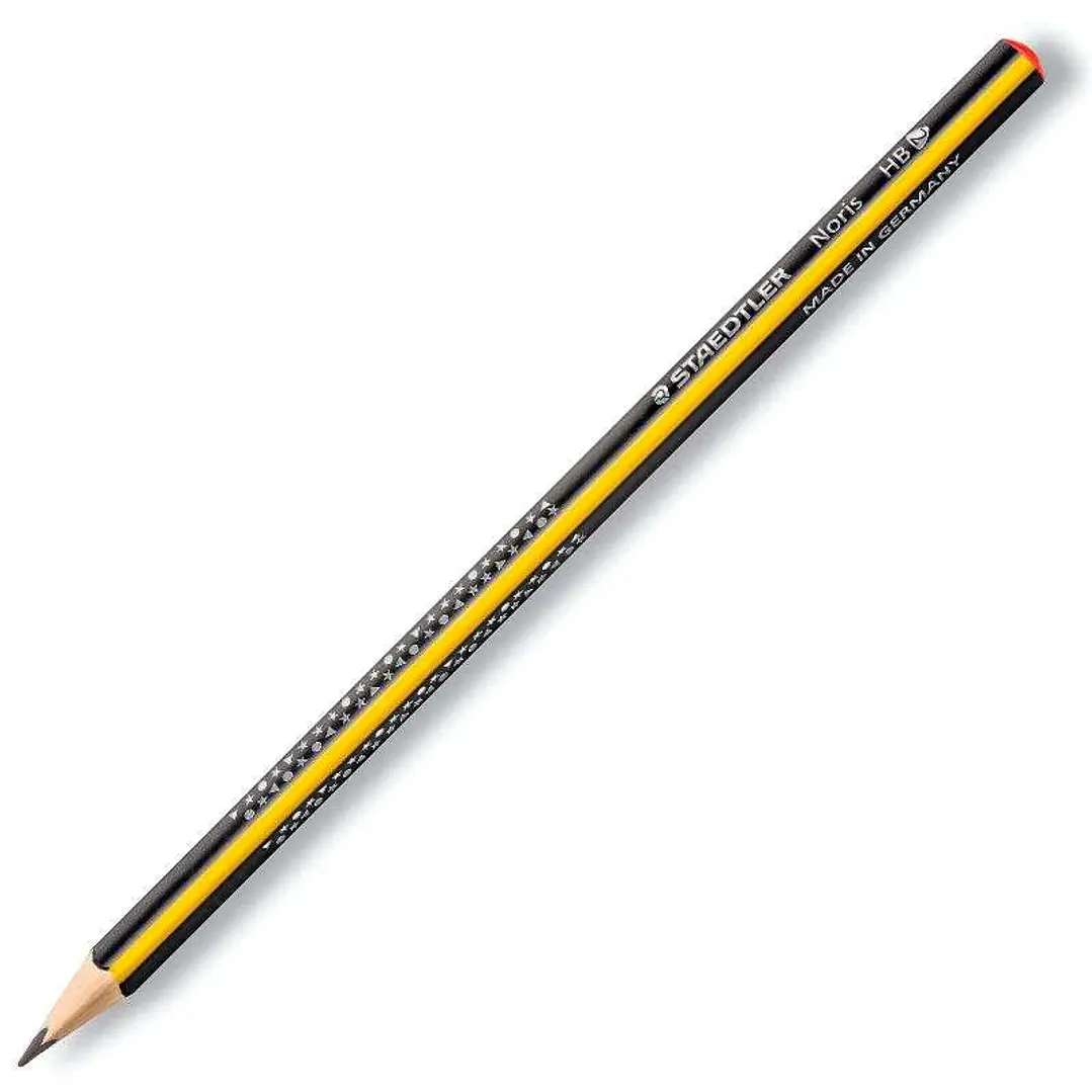 Staedtler Noris 183 Lapiz de Grafito Triangular - Mina HB Ultrarresistente de 2mm - Madera de Bosques Sostenibles 1