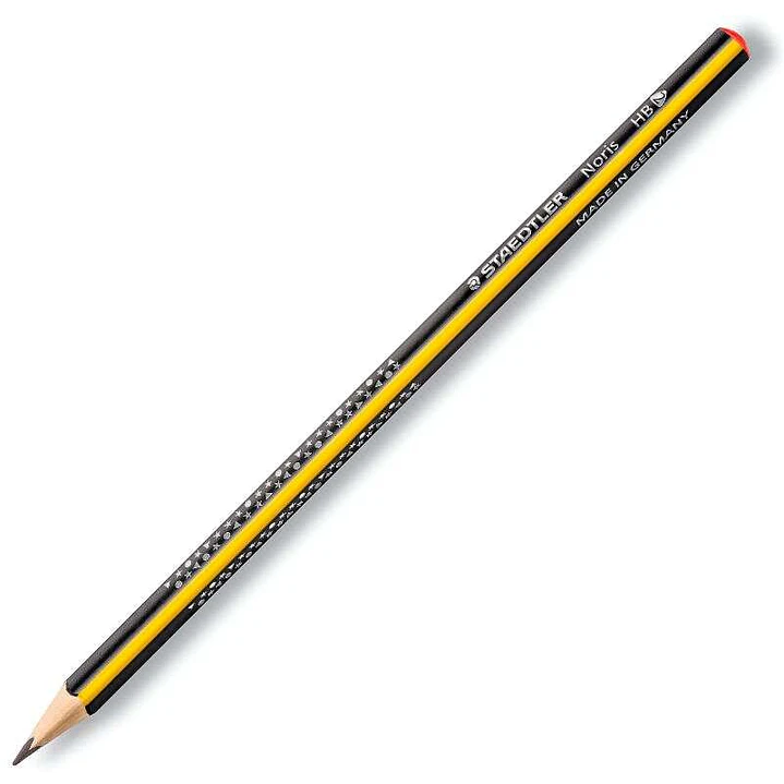 Staedtler Noris 183 Lapiz de Grafito Triangular - Mina HB Ultrarresistente de 2mm - Madera de Bosques Sostenibles 1