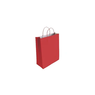 Bismark Bolsa de Papel Celulosa - Medidas 24x8x18cm - Color Rojo
