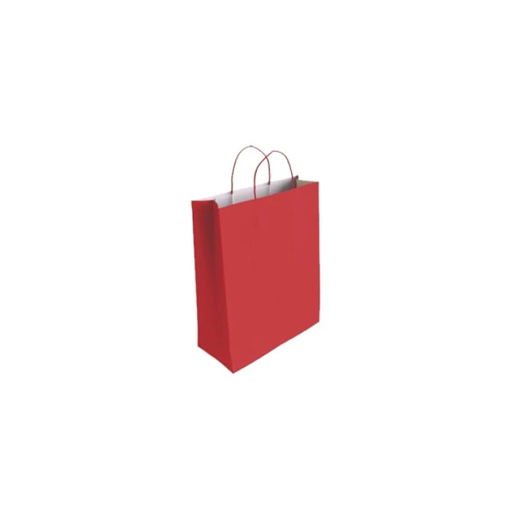 Bismark Bolsa de Papel Celulosa - Medidas 24x8x18cm - Color Rojo 1