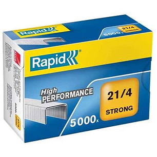 Rapid Caja de 5000 Grapas 21/4 - Alambre Reforzado Galvanizado - Patilla de 4mm