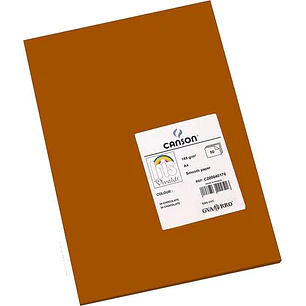 Canson Guarro Pack de 50 Cartulinas Iris A4 de 185g - 21x29.7cm - Color Chocolate