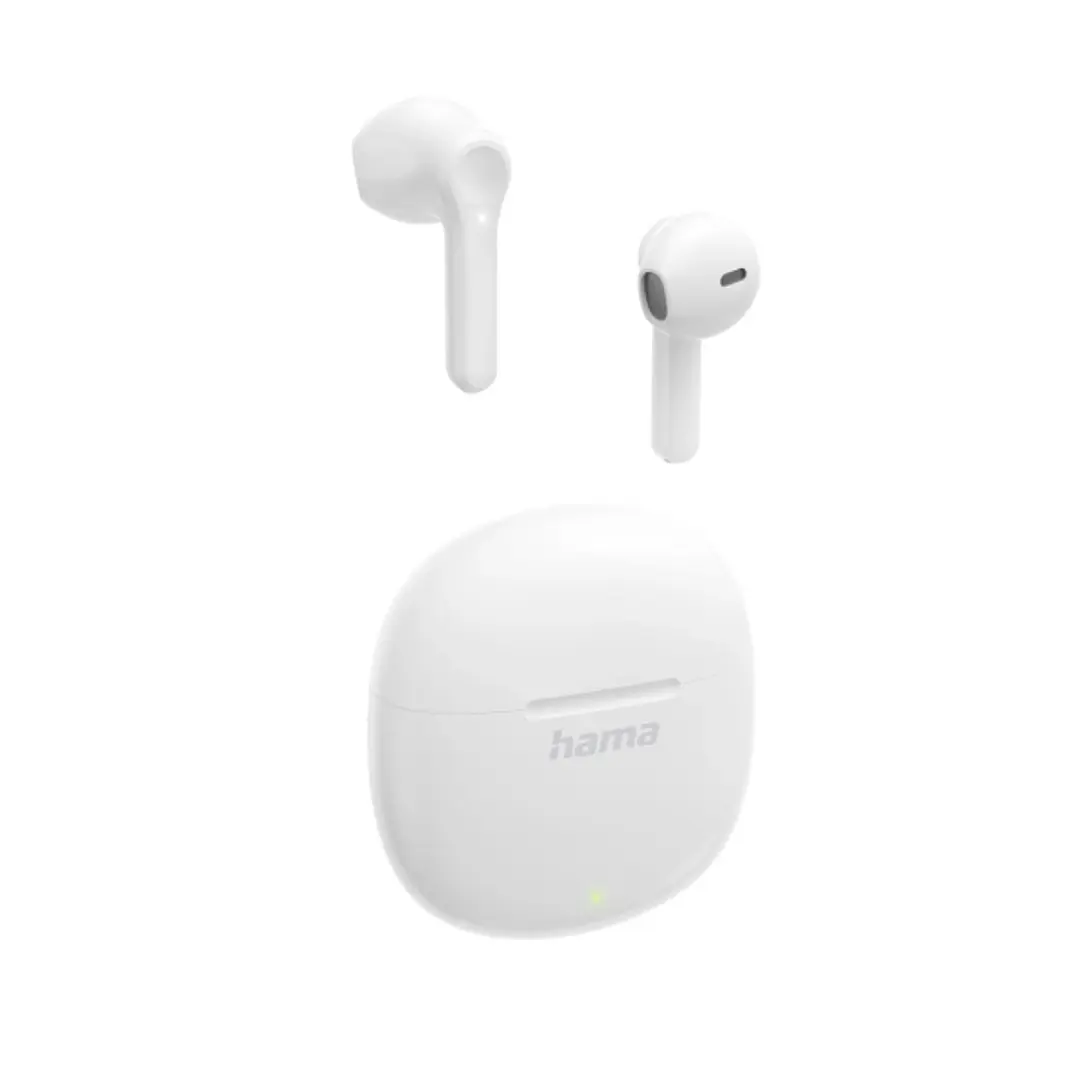 Hama Action One Auriculares con Microfono Omnidireccional - Bluetooth - Rango 10m - Asistente de Voz - Carga por USB-C - Color Blanco 1